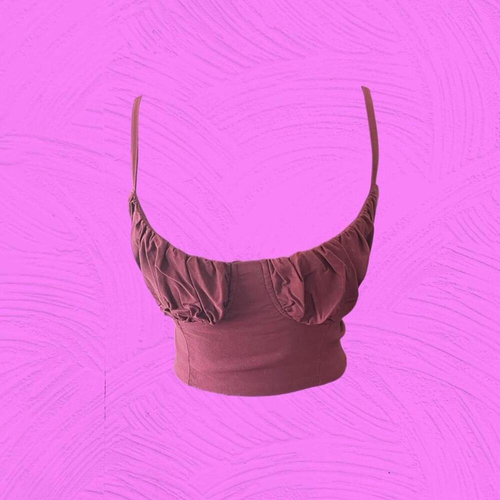 Romwe ruched crop top